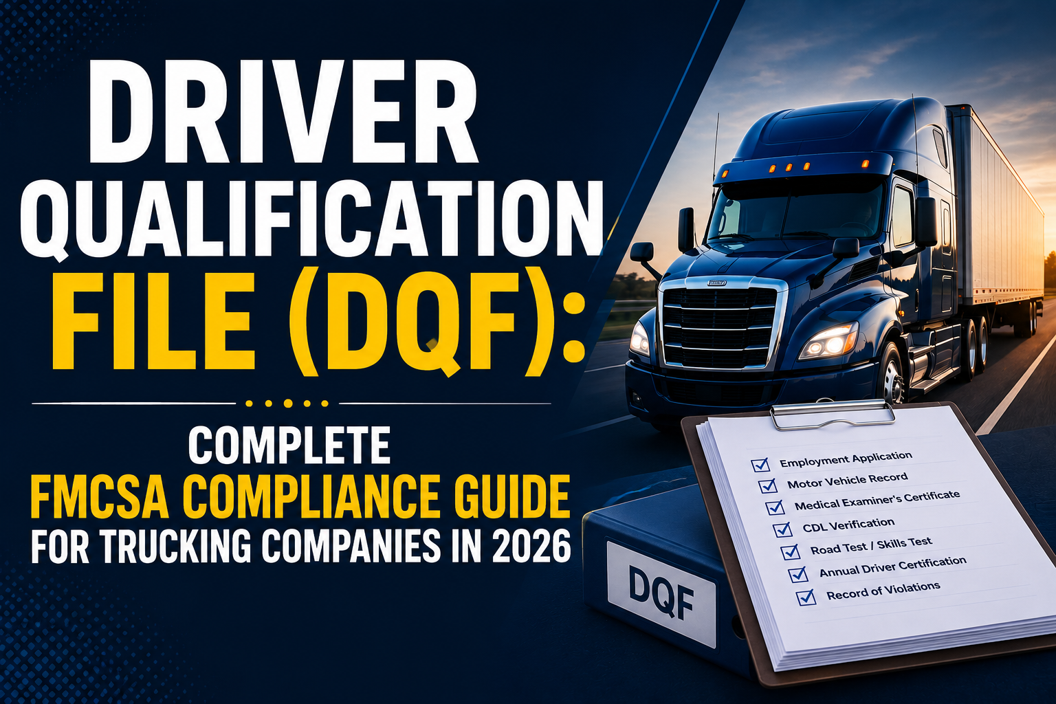 Driver Qualification File (DQF): Complete FMCSA Compliance Guide 2026